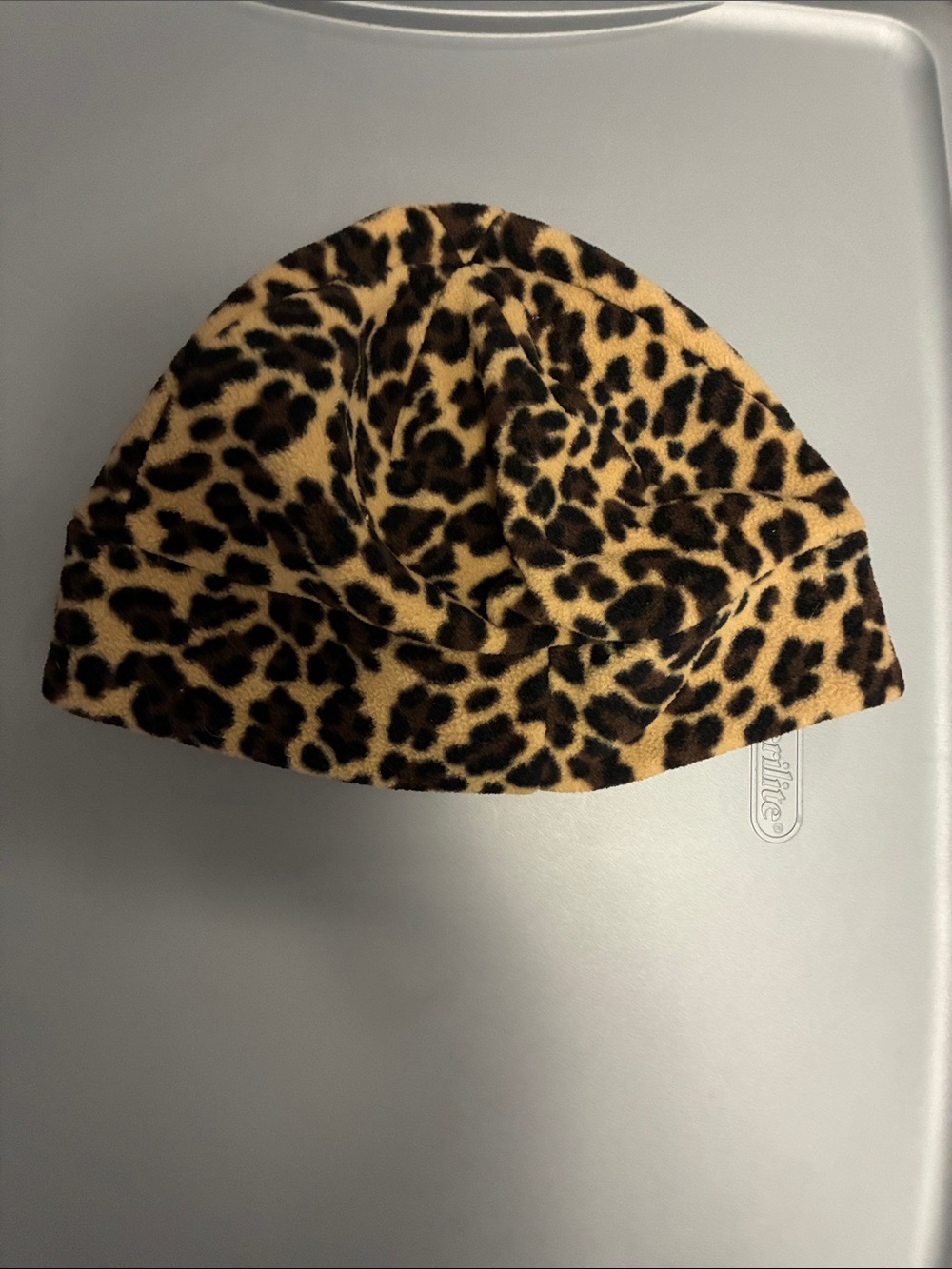 Leopard women’s fleece beanie